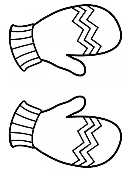 Mittens Coloring Pages