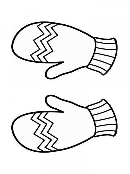 Mittens coloring pages