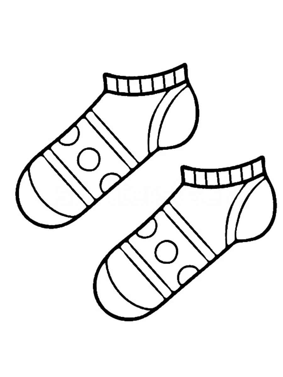 Socks coloring pages