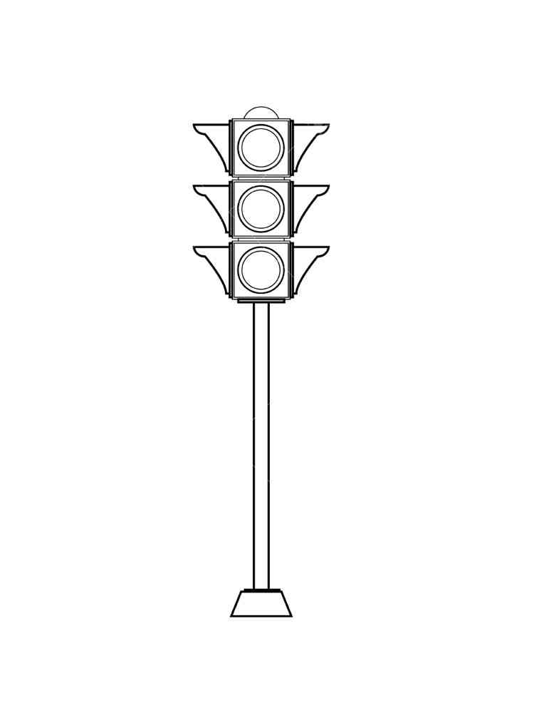 Traffic light coloring pages. Free Printable Traffic light coloring pages.