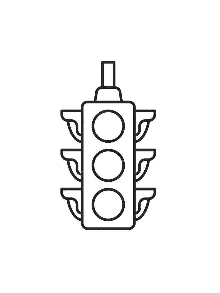 Traffic light coloring pages. Free Printable Traffic light coloring pages.