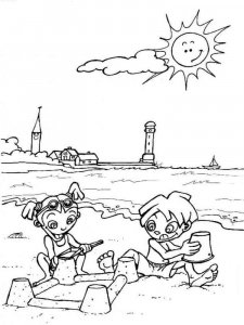Beach coloring page 10 - Free printable