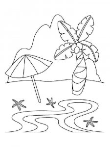 Beach coloring page 18 - Free printable