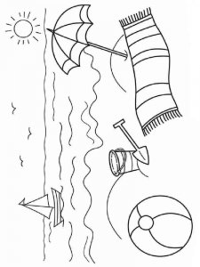 Beach coloring page 21 - Free printable