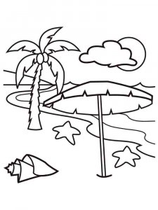 Beach coloring page 9 - Free printable