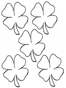 Clover coloring page 10 - Free printable