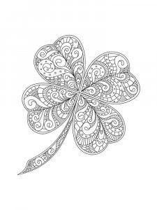 Clover coloring page 16 - Free printable