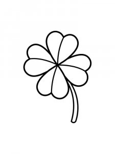 Clover coloring page 17 - Free printable