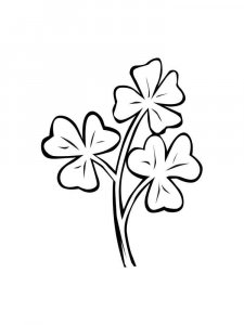 Clover coloring page 20 - Free printable