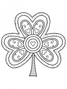 Clover coloring page 21 - Free printable