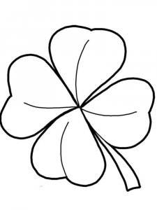 Clover coloring page 5 - Free printable