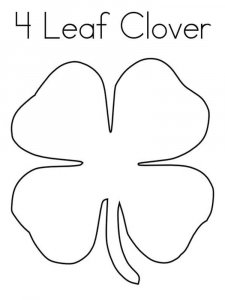 Clover coloring page 6 - Free printable