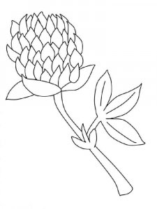 Clover coloring page 9 - Free printable