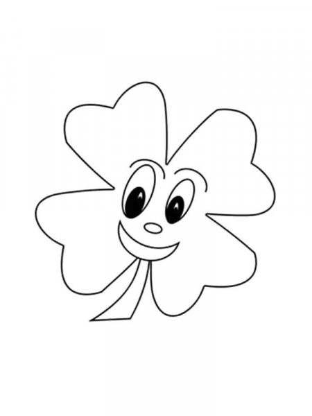 Clover coloring pages