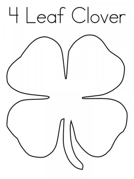 Clover coloring pages