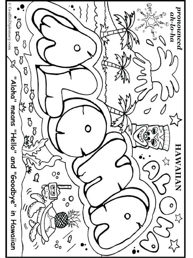 26 best ideas for coloring Printable Hawaiian Coloring Pages