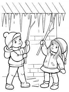Icicles coloring page 6 - Free printable