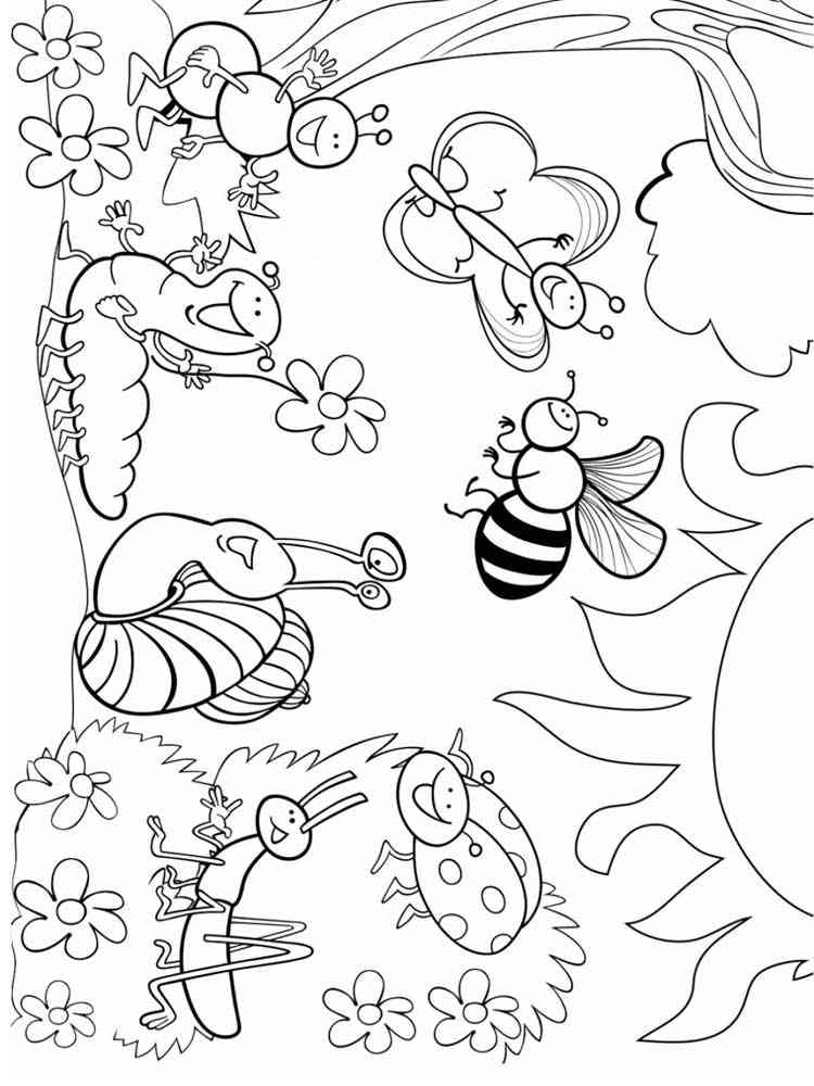 insect coloring pages download and print insect coloring pages