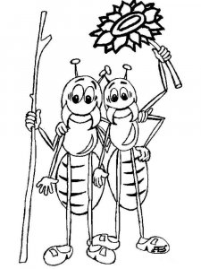 Insect coloring page 26 - Free printable