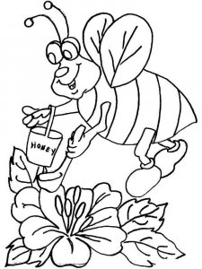 Insect coloring page 27 - Free printable