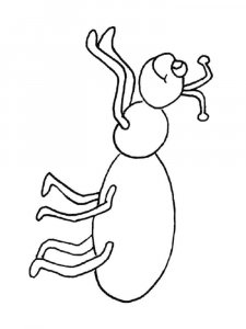 Insect coloring page 30 - Free printable