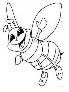 Insect coloring page 36 - Free printable