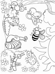 Insect coloring page 6 - Free printable