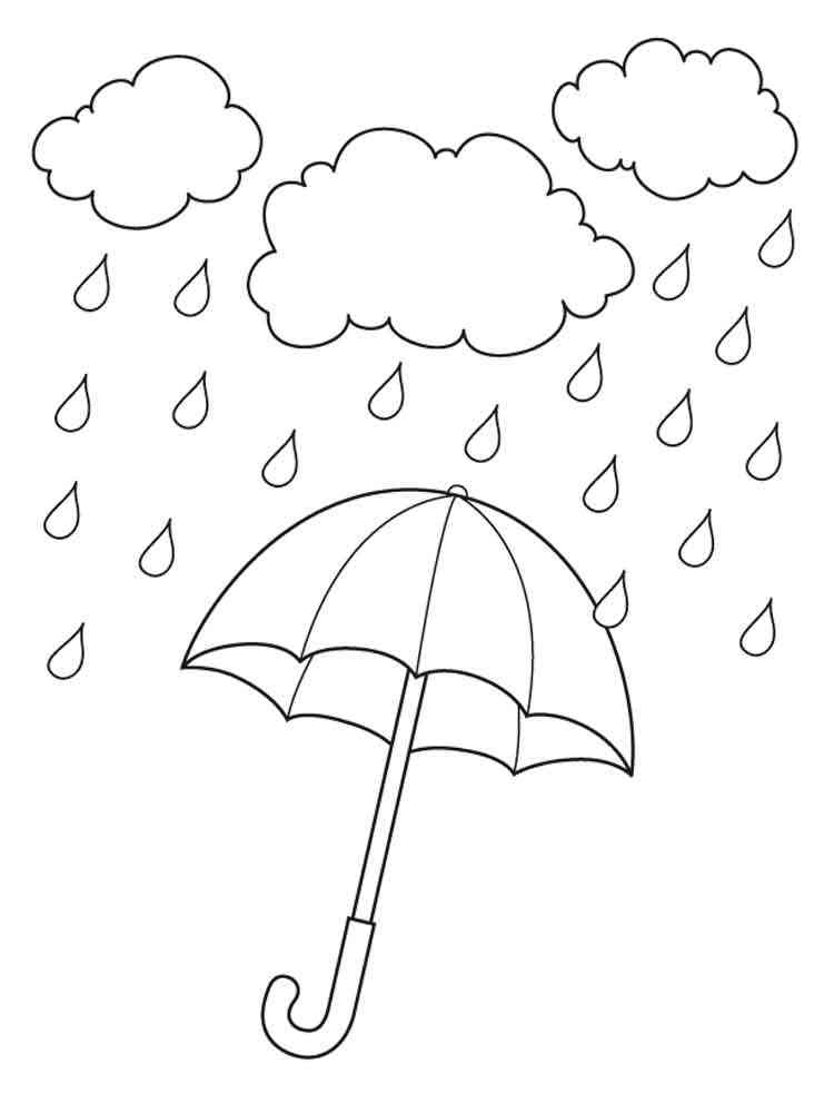 Rain Coloring Sheets Printable