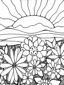 Sunset coloring page 17 - Free printable