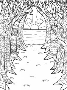 Sunset coloring page 26 - Free printable