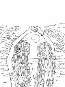 Sunset coloring page 29 - Free printable