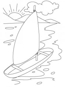 Sunset coloring page 30 - Free printable