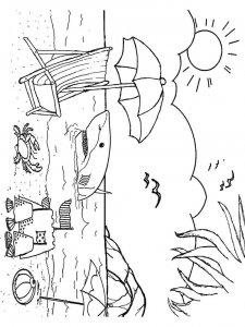 Sunset coloring page 31 - Free printable