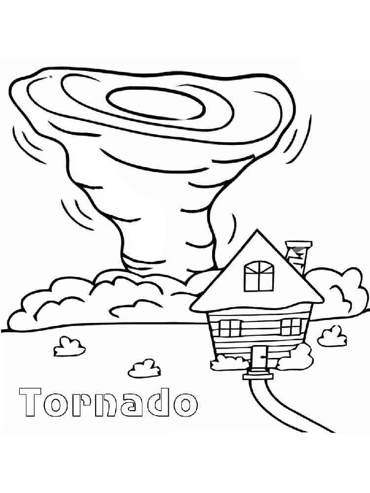 Tornado Coloring Sheets Printable