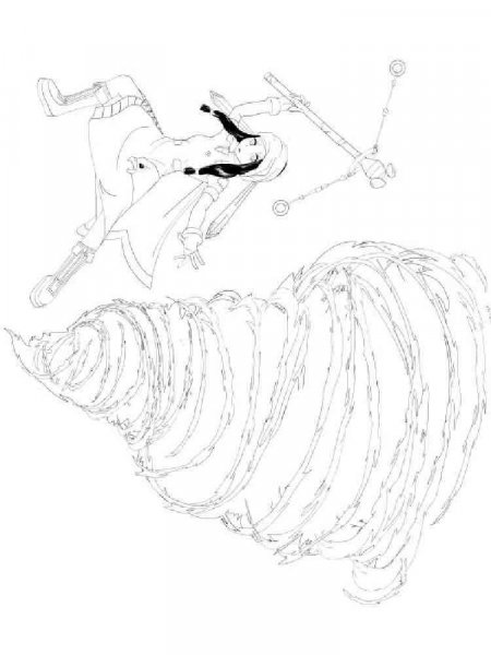 Tornado coloring pages