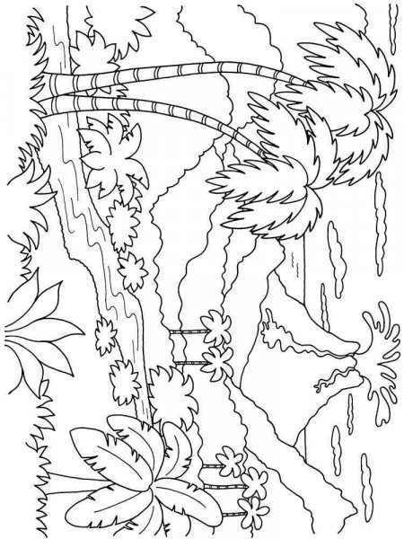 Volcano coloring pages