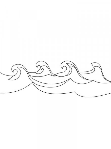 Ocean Waves coloring pages