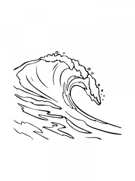 Ocean Waves coloring pages