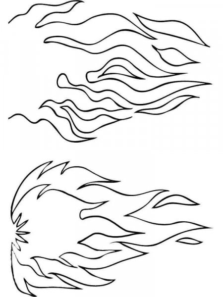 Fire coloring pages. Download and print Fire coloring pages