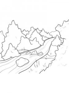 Forest coloring page 12 - Free printable