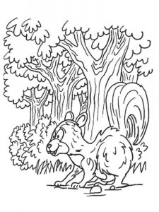 Forest coloring page 20 - Free printable