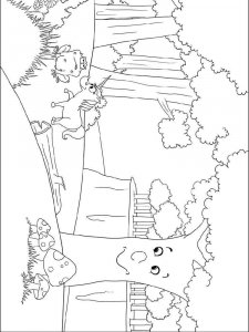 Forest coloring page 24 - Free printable