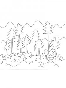 Forest coloring page 26 - Free printable
