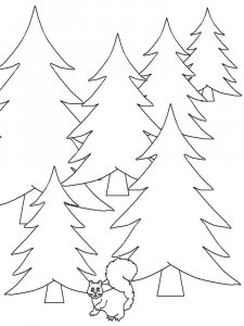 Forest coloring page 28 - Free printable
