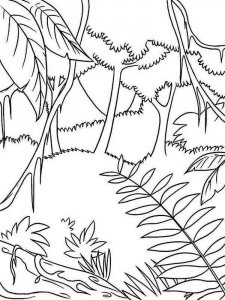 Forest coloring page 4 - Free printable