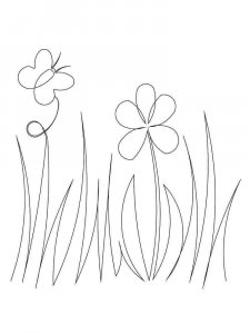 Grass coloring page 1