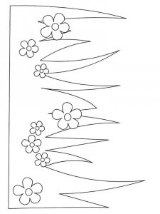 Grass coloring page 4