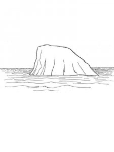 Iceberg coloring page 1 - Free printable