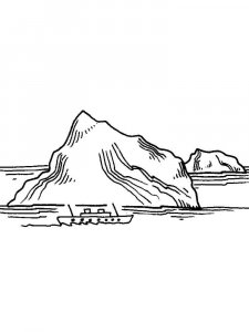 Iceberg coloring page 13 - Free printable