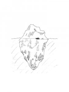 Iceberg coloring page 4 - Free printable